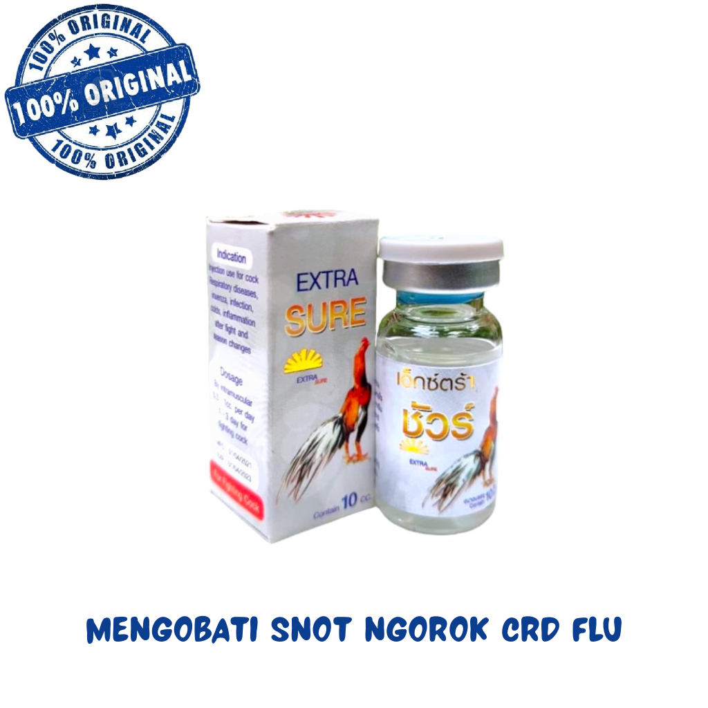EXTRA SURE PUTIH 10 ML - mengobati pernafasan pada ayam