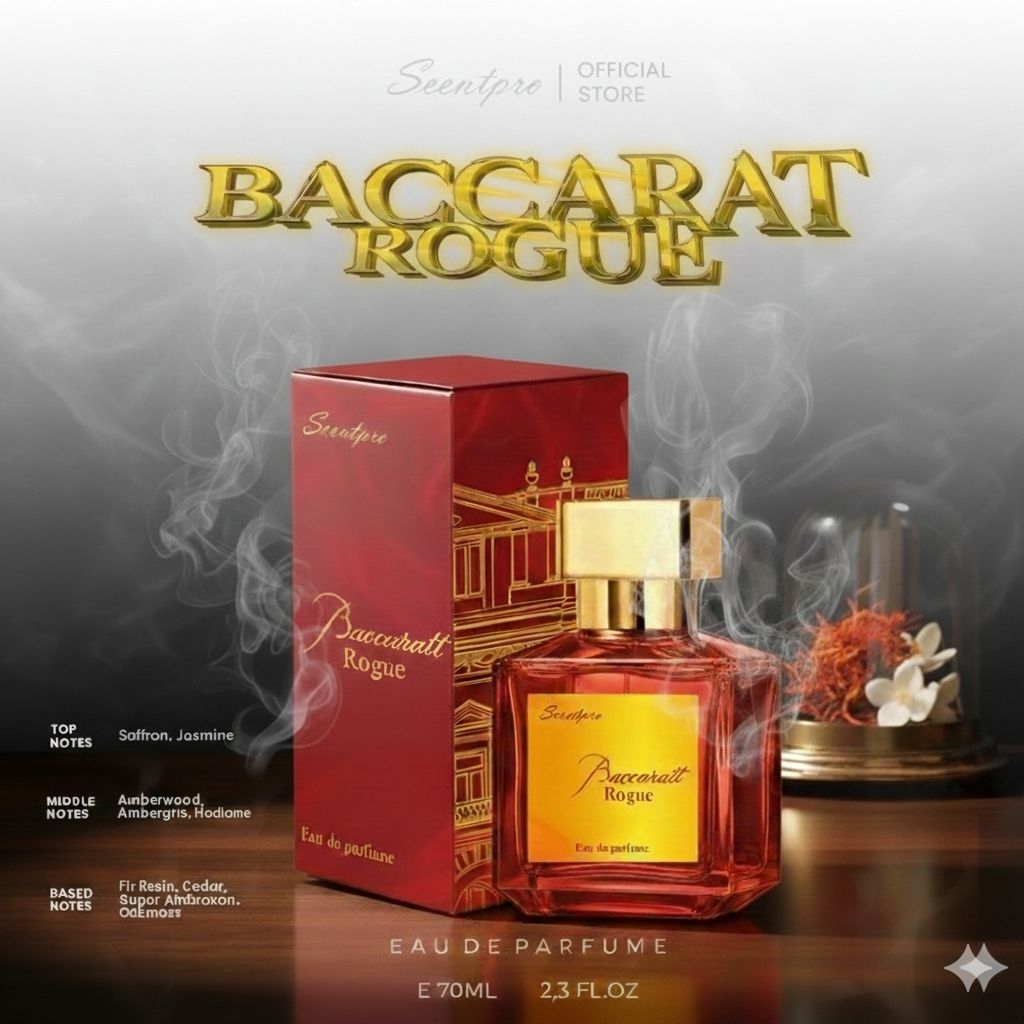 Parfum Premium Baccarat Rouge 75ml Parfum Pria Parfum Wanita Parfum Baccarat Oud