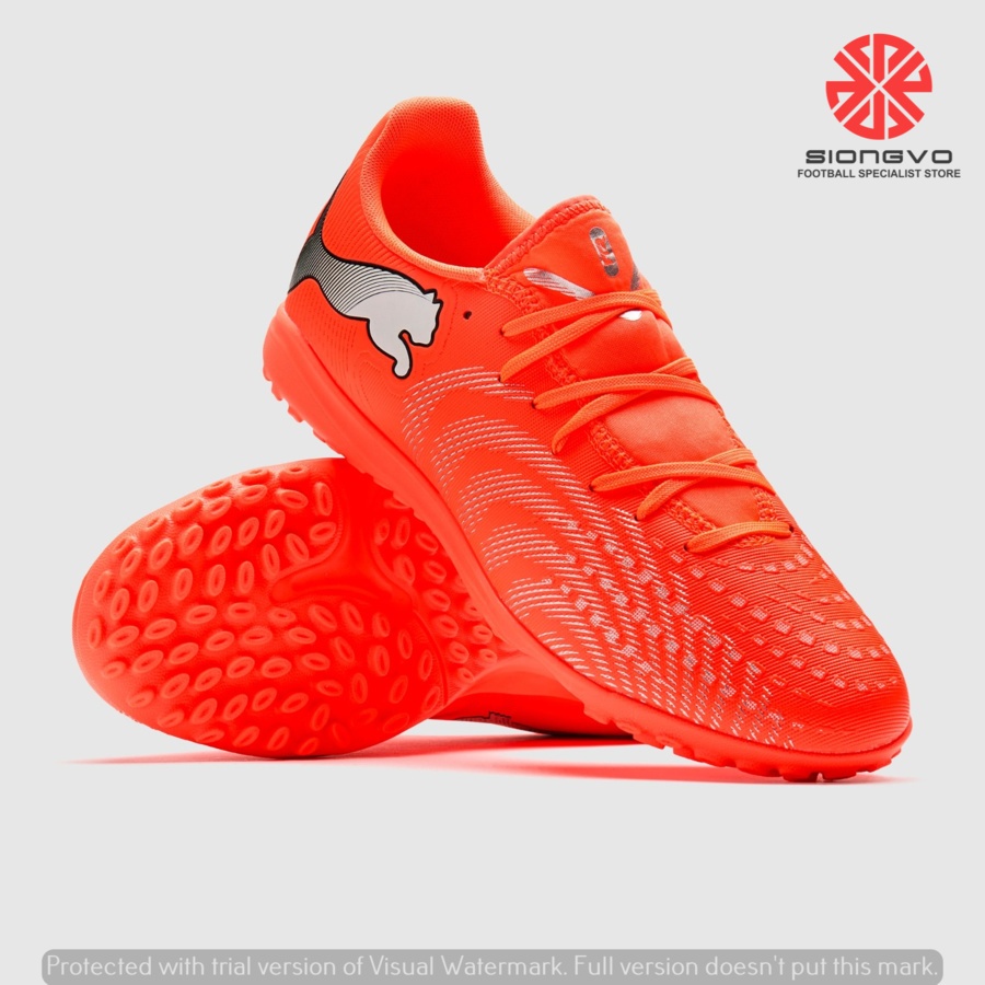 SEPATU FUTSAL MINI SOCCER - PUMA FUTURE 9 PLAY TT TURF HOT PURSUIT 10891801