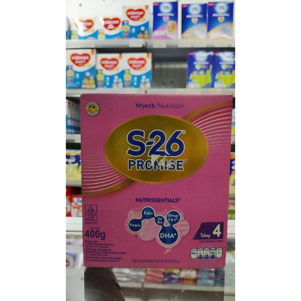 Susu bubuk untuk anak S26 PROMISE TAHAP 4 REGULER BOX 400 GRAM | S26 TAHAP 4 RASA VANILA | S26 TAHAP
