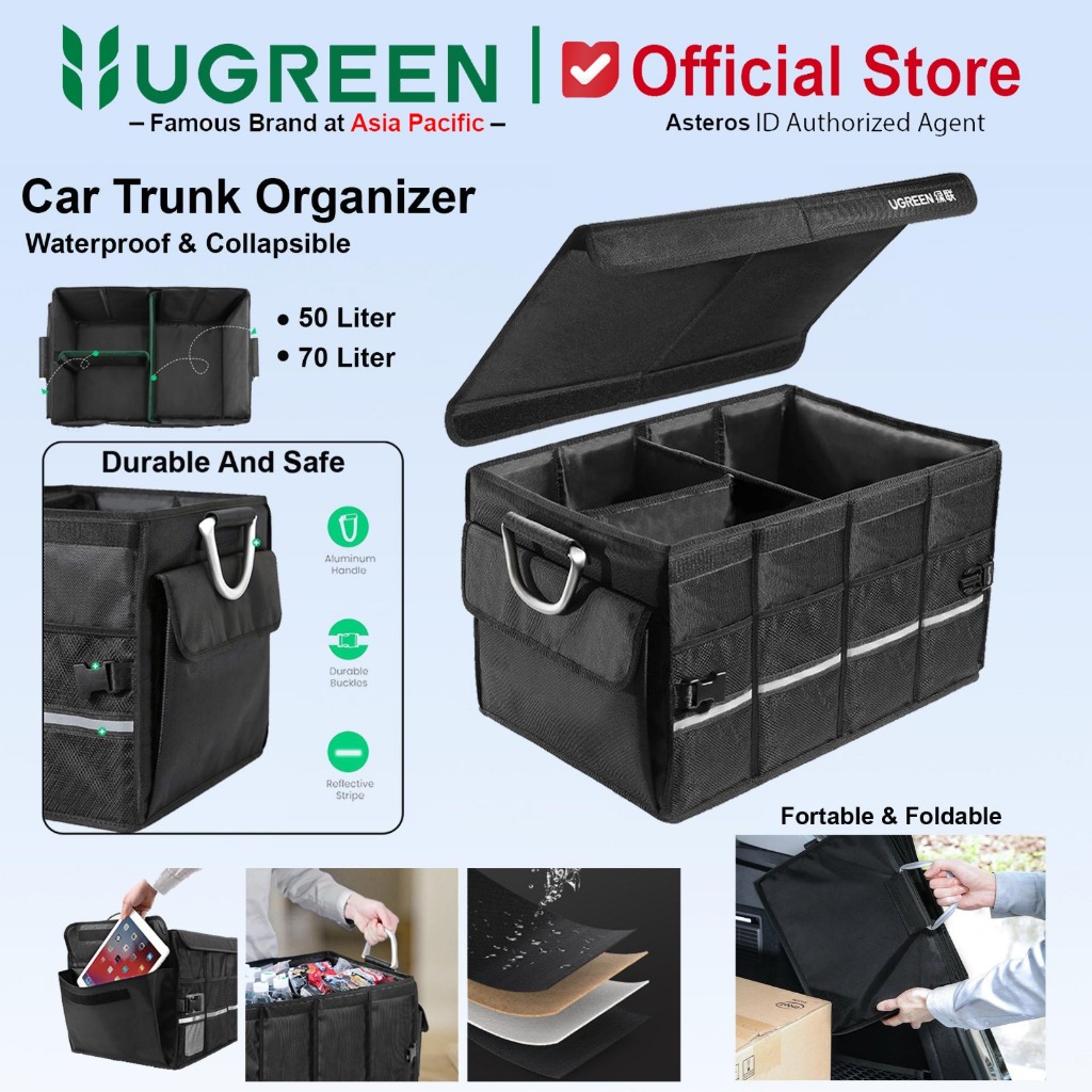 UGREEN Car Storage Box Organizer Trunk Kotak Penyimpanan Mobil