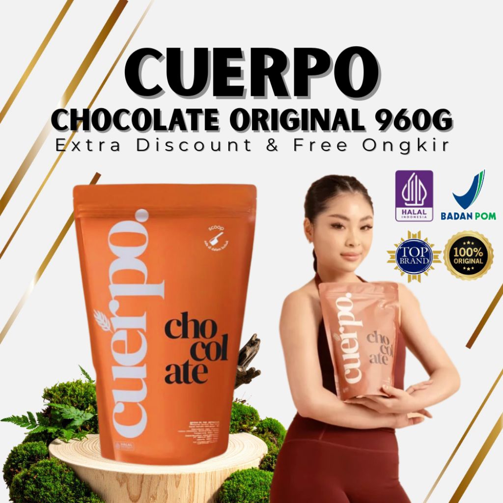 Cuerpo Susu Penggemuk Badan Rasa Cokelat Isi 960g Naikan BB Hingga 15kg Halal Bpom