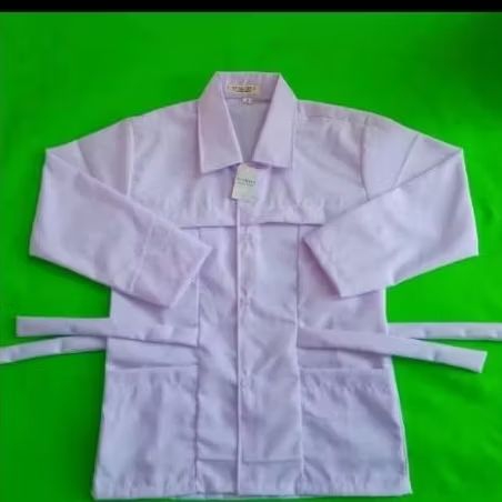 Baju Putih Polos Lengan Panjang Tali Anak Perempuan Seragam Sekolah Anak Perempuan