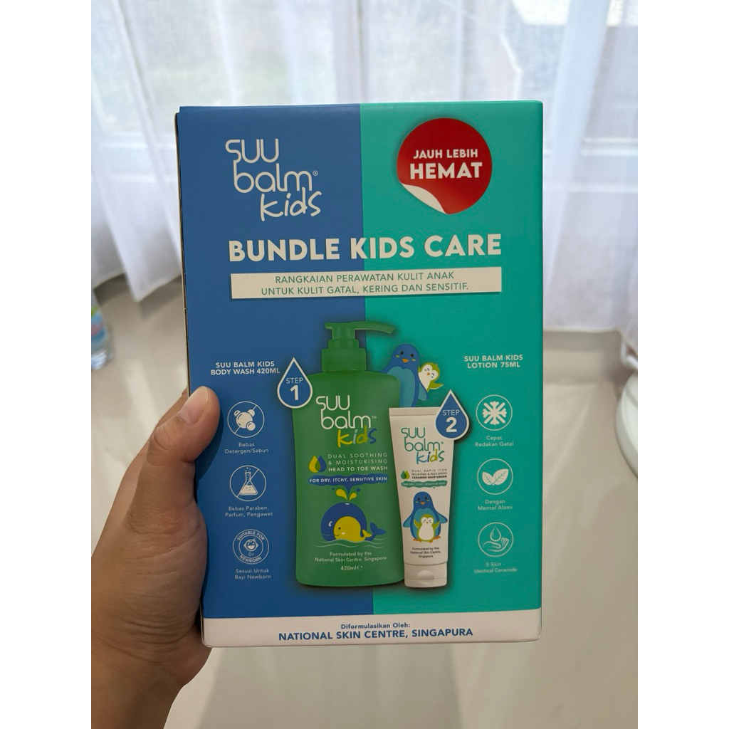 SUU BALM KIDS BODY WASH 410ML || SUU BALM KIDS LOTION 75ML