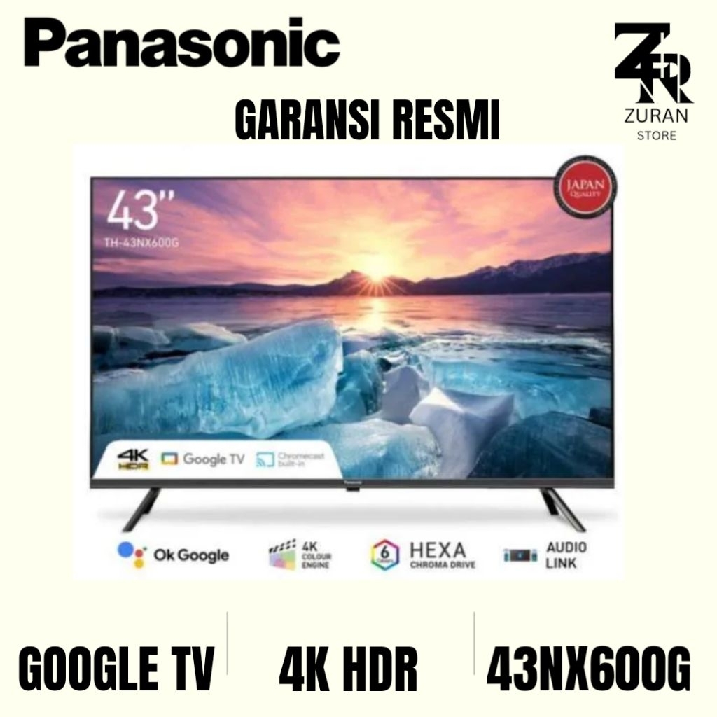 PANASONIC 43NX600G 4K GOOGLE TV 43 inch