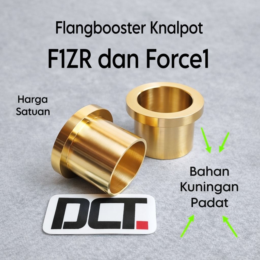 Flangbooster Knalpot F1zr dan Force1 Bahan Kuningan Padat Paking Perpak Knalpot F1zr Fizr Fiz R Forc