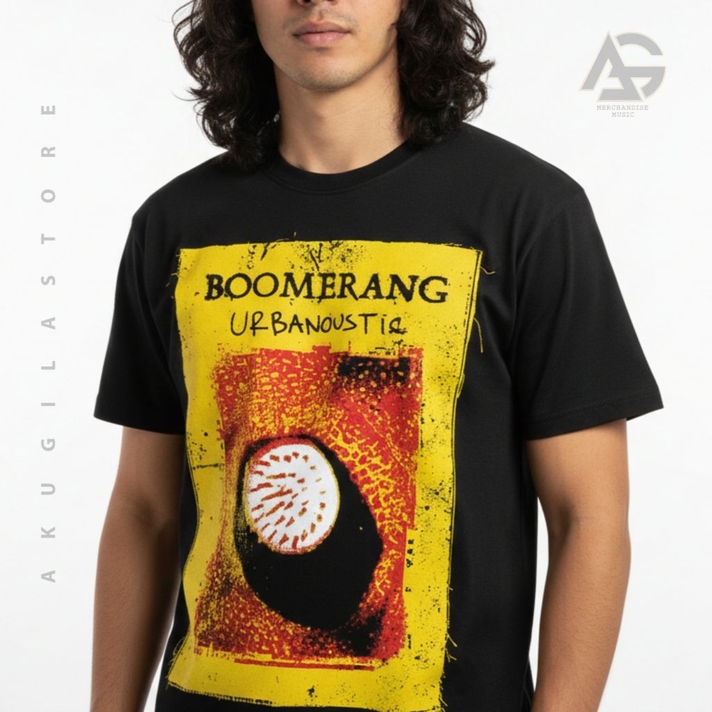 Kaos Band Boomerang Urbanoustic - Kaos Musik - Akugila store
