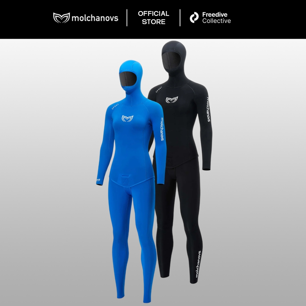 Molchanovs Women's SPORT Wetsuit 3mm Outside-Lined / Pakaian Wetsuit Wanita