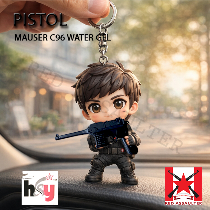 Gantungan Kunci Replika Mauser C96 Chibi