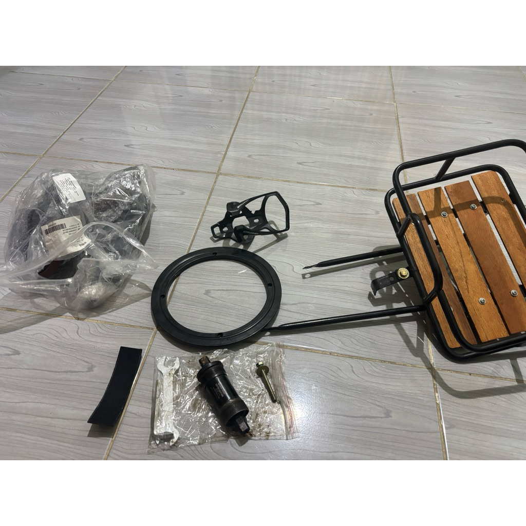 Sparepart Sepeda Keranjang Stem Crank Set Sadel Federal Kalcer