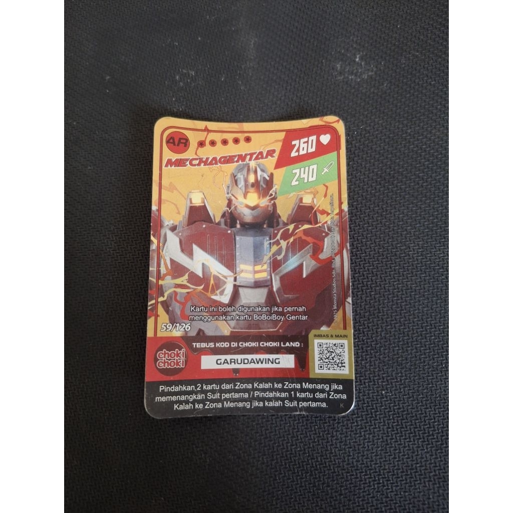 kartu choki choki AR MECHAGENTAR