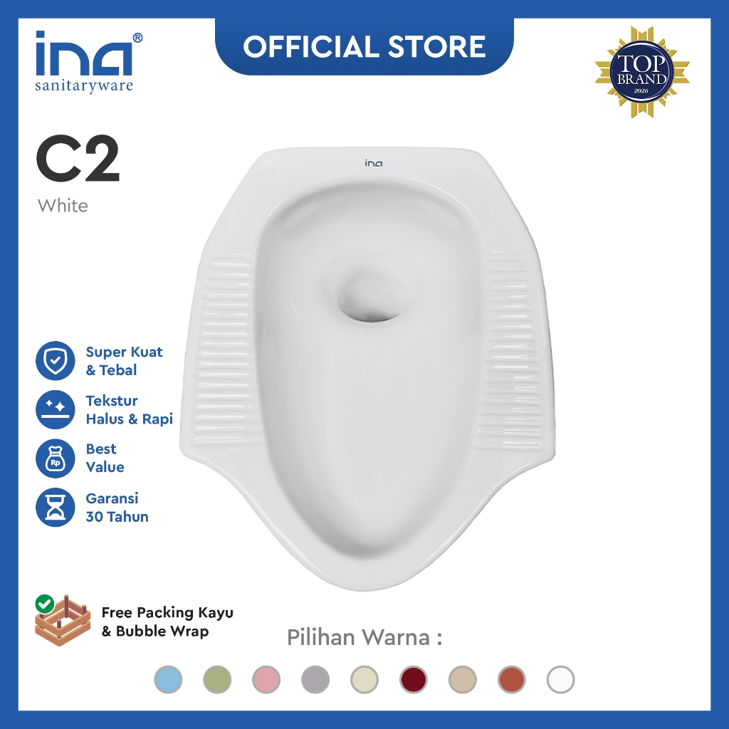 INA Closet Jongkok Color [1 pcs] | Closet Jongkok - Kloset - Kloset Jongkok Warna Lengkap- Squatting