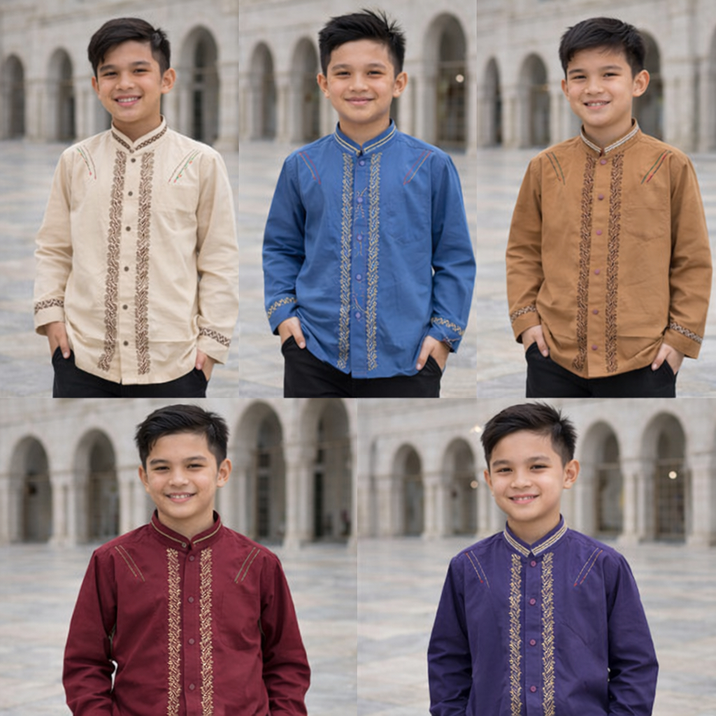 PJ04 koko anak remaja lengan panjang syahdika