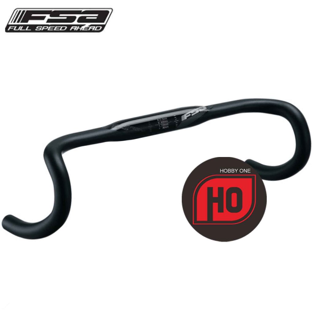 FSA Energy Super Compact Alloy Black Handlebar Dropbar