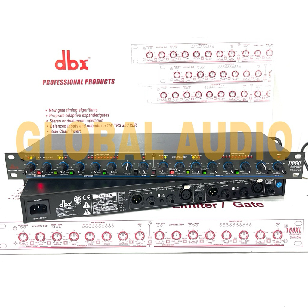 Compressor DBX 166Xl Grade A Professional Compresor Limiter Dbx 166 xl dbx166 xl ( Bisa Cod )