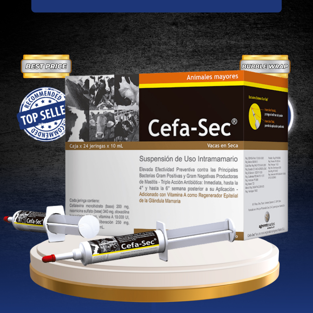 CEFA SEC 10 ML -  Untuk Mastitis, Masa Kering, Seperti Depolac Cloxa Ben Dry Cow.