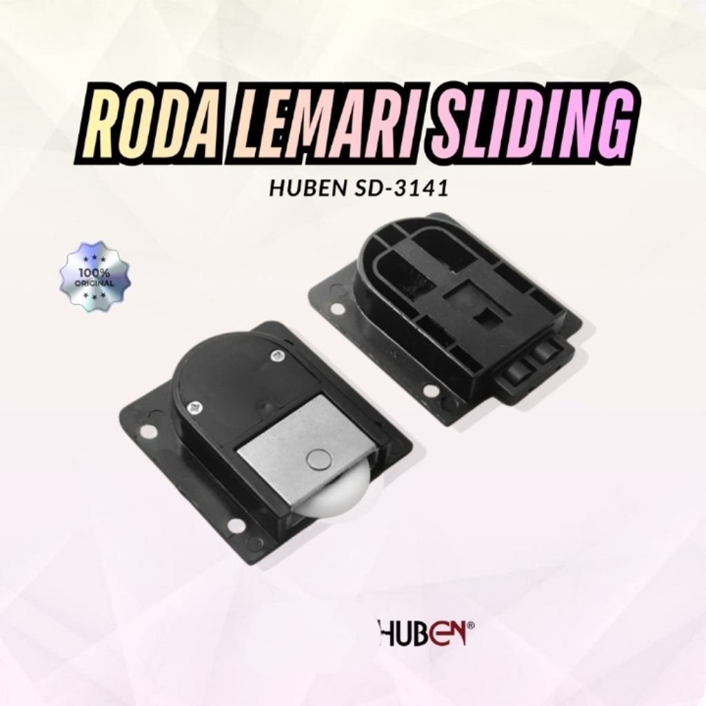 [ 1 set ] roda pintu lemari sliding SD-31-41 huben/ roda pintu lemari geser