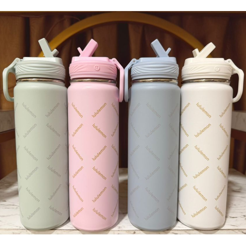 Tumbler Lululemon Back To Life 24Oz Straw Lid Drink Bottle Co