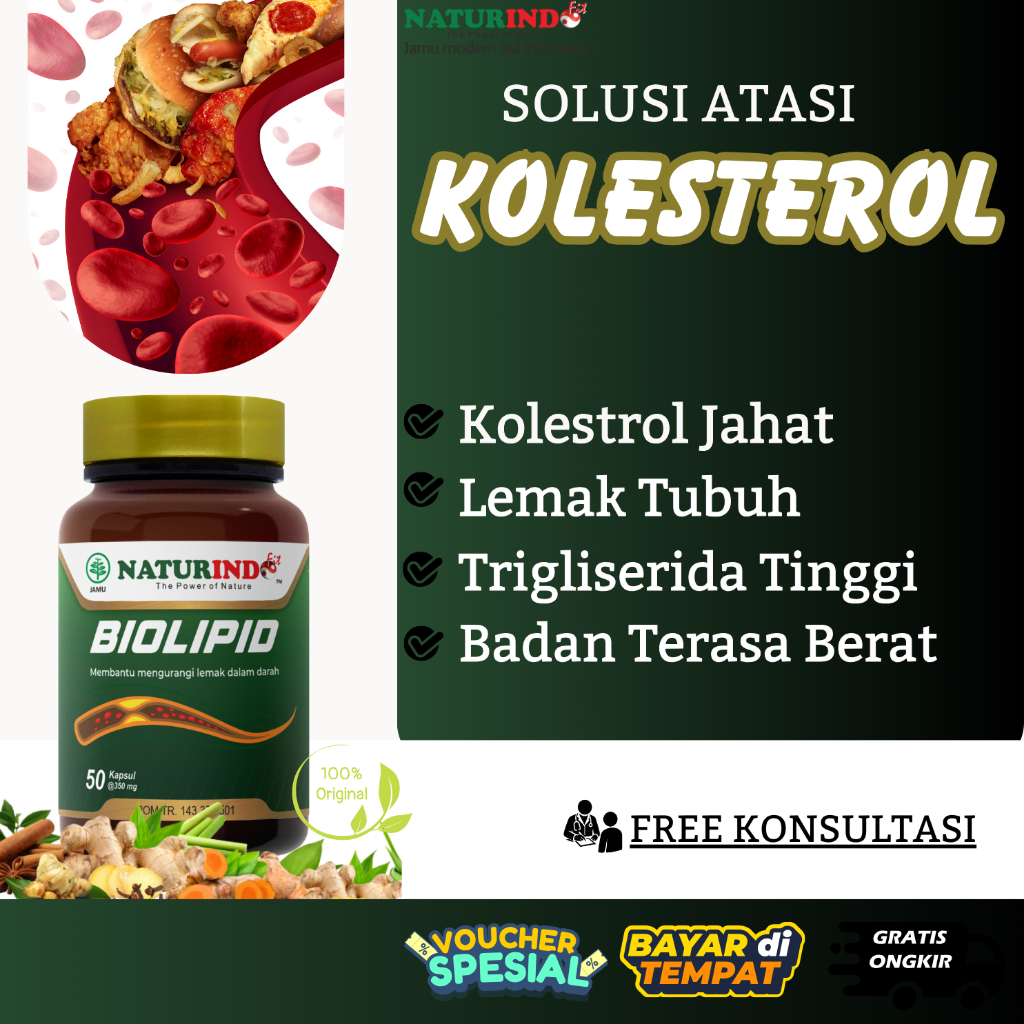 Obat Herbal Kolesterol Tinggi Ampuh Penurun Kolesterol Dan Trigliserida Darah Tinggi  Biolipid Natur