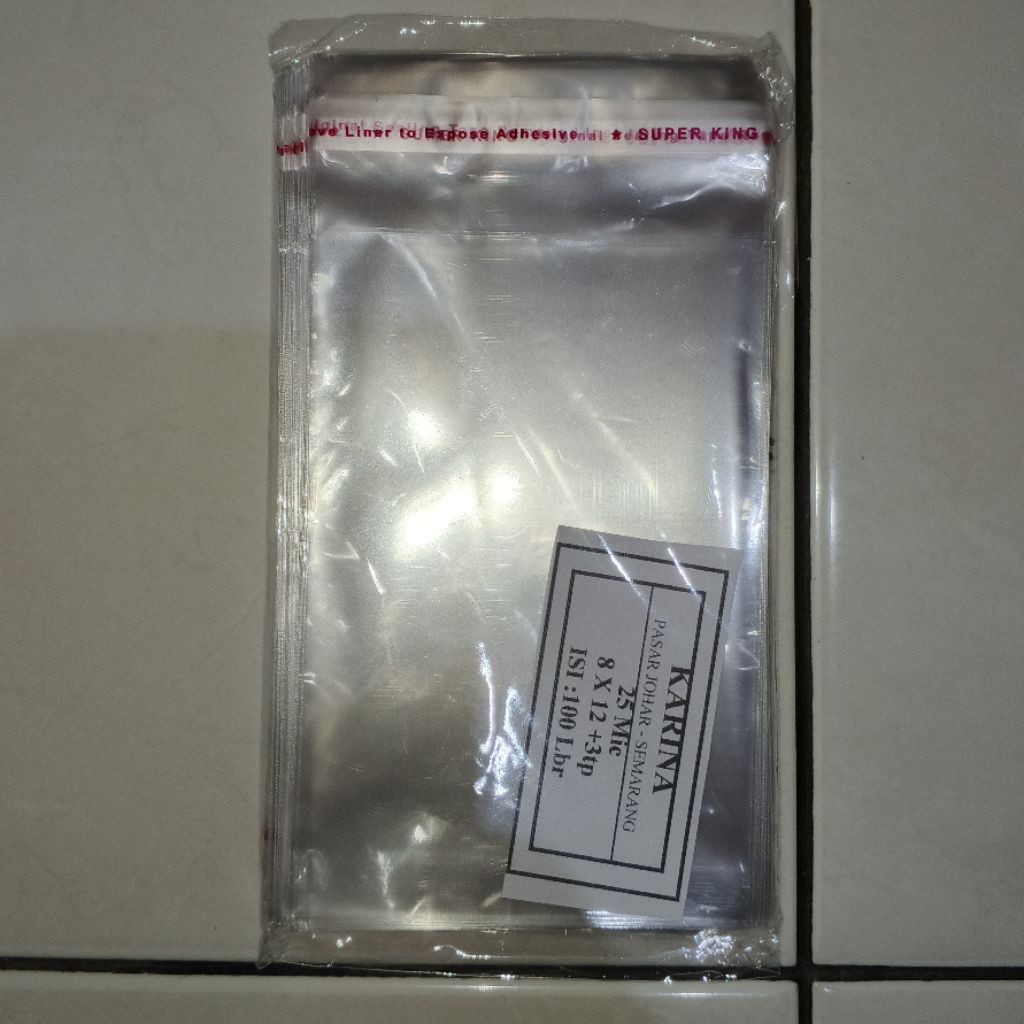 Plastik opp makanan 8x12 tebal 0,3