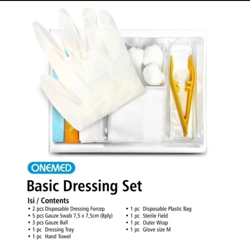 Basic Dressing Set onemed. Peralatan Medis Perawatan luka ringan