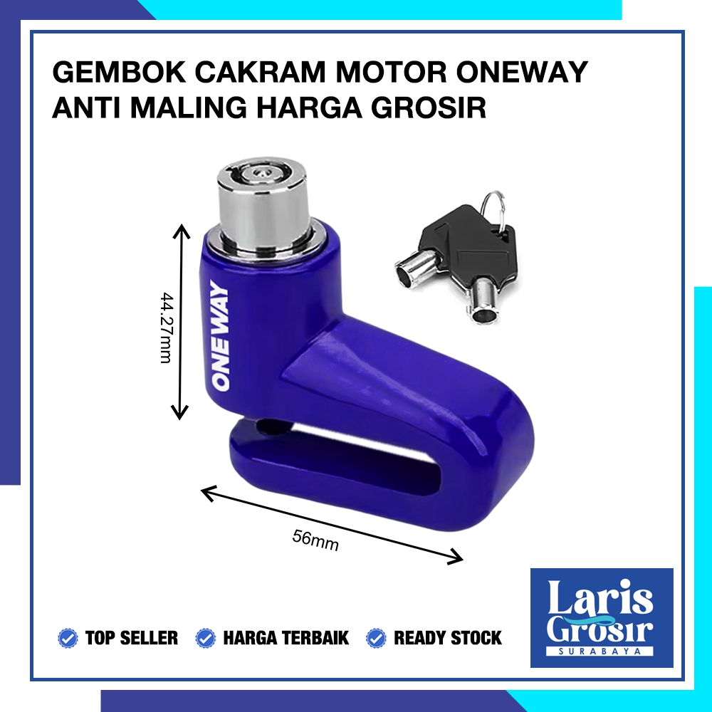 Gembok Cakram Kunci Penjepit Cakram Motor BESI  KUAT / Kunci Cakram Motor UNIVERSAL Anti Maling LARI