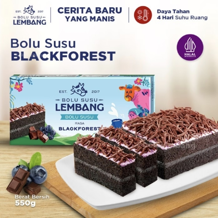 bolu susu lembang Black forest Premium (Bisa ke luar kota, luar P. Jawa)