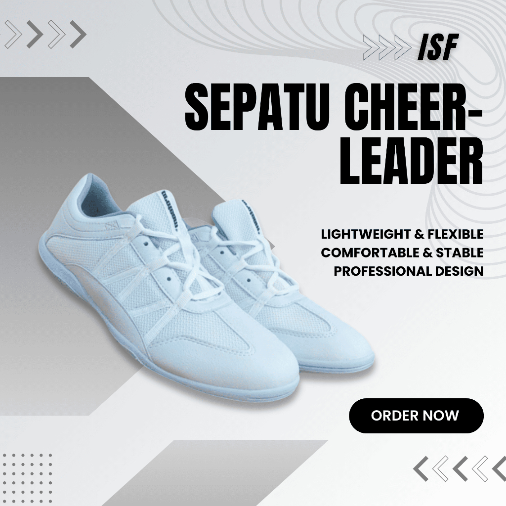 Sepatu Cheerleader Putih Jaring PVC Nyaman Proteam Premium Shoes