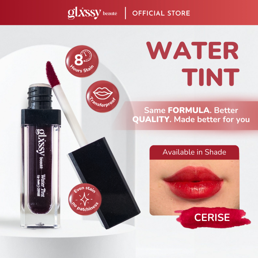 [ORIGINAL FORMULA] Water Tint Lip Stain 8 Jam GLXSSY -  Water Tint  8 Hour Stain