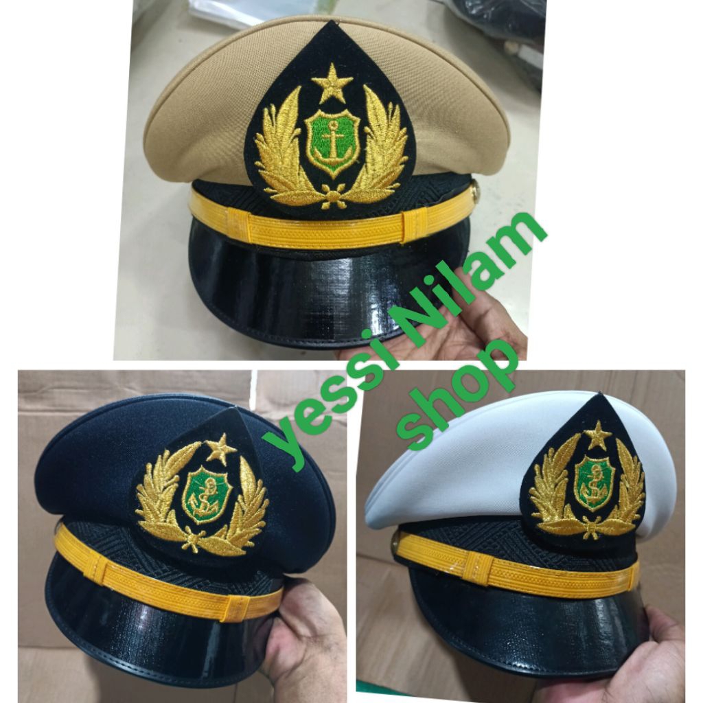 topi pet taruna pelayaran / topi pet pelayaran / topi pet pelayaran