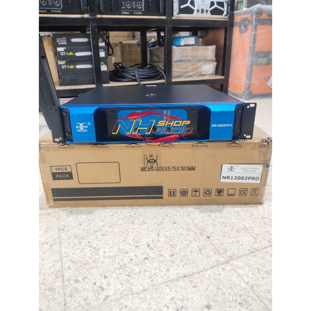 Power RDW NR12002PRO 2 chanel Class H 1200x2 Power Amplifier RDW nr12002pro / Nr 12002 pro / NR 1200