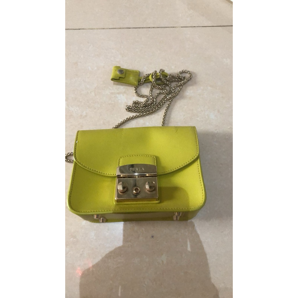 FURLA ORI SLING BAG HIJAU PRELOVED