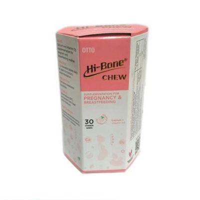 Hi-Bone Active Strawberry 30 Tablet Kalsium D3 untuk ibu hamil dan menyusui