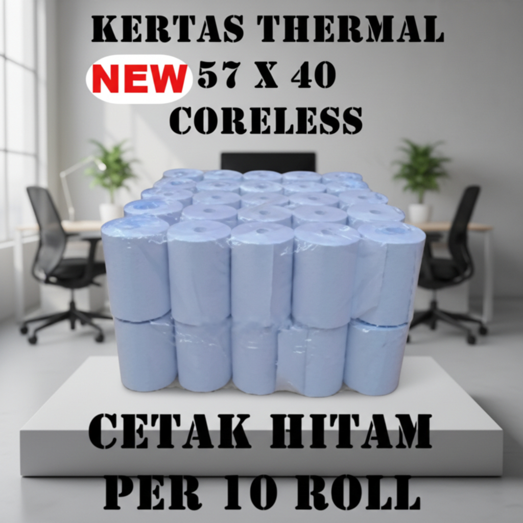 Kertas Thermal 57 X 40 / 57x40 / 58 x 40 / 58x40 Printer Bluetooth Kasir