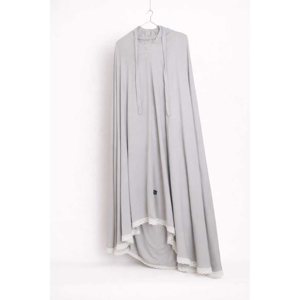 MUKENA POLOS Bahan Rayon Adem dan Dingin, Bahan Jatoh. Renda Putih Mukena Muslim