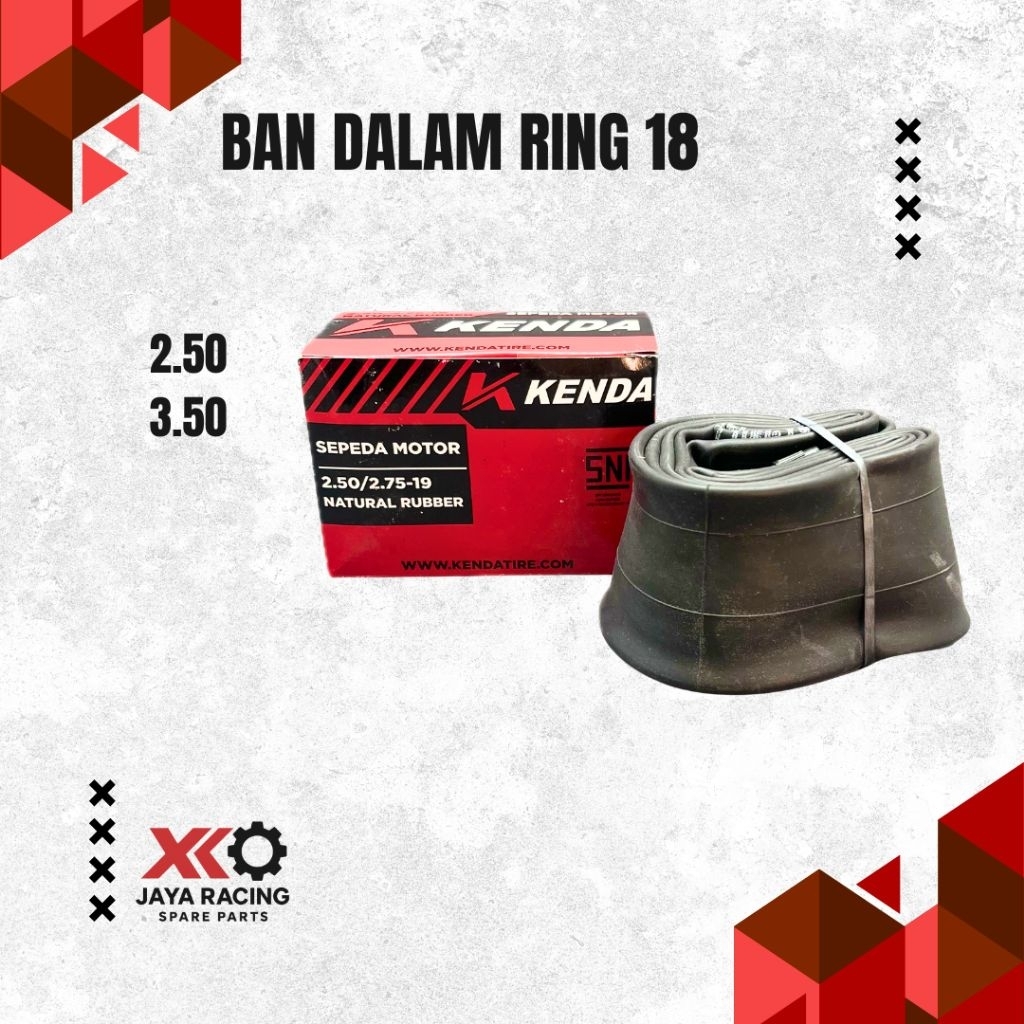 Kenda Ban Dalam Motor Ring 19 – Natural Rubber SNI | Ukuran 2.50 & 3.50
