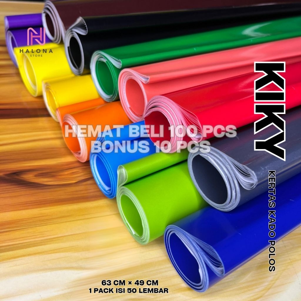 Kertas Sampul / Kado Polos / Kertas Sukung / Kertas Marmer Kiky [BELI 100 LEMBAR GRATIS 10 LEMBAR]