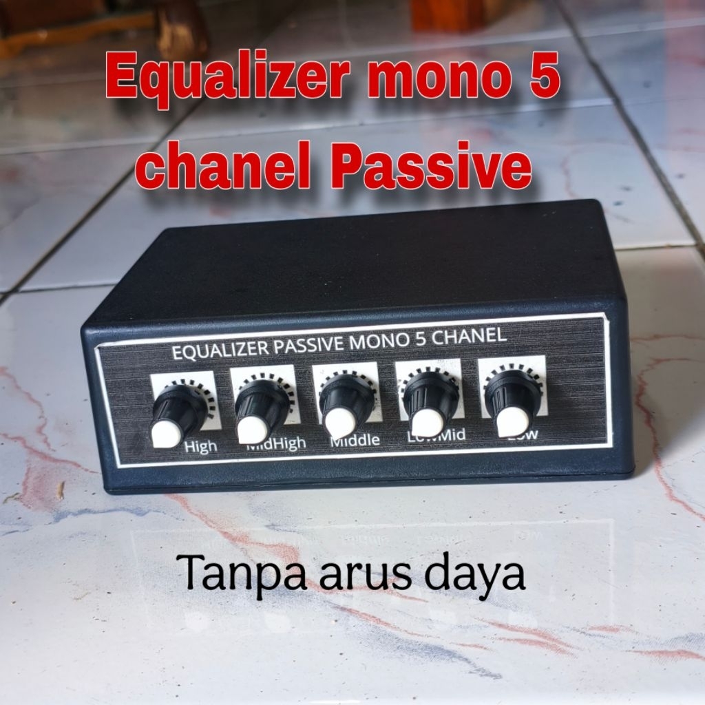 Equalizer mono 5 channel passive