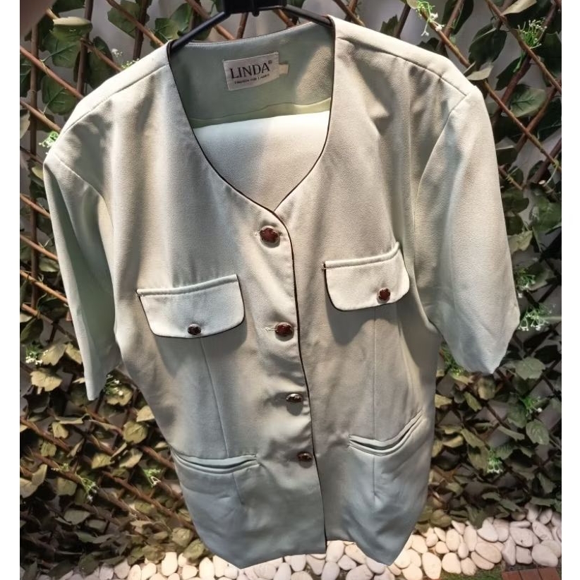 Baju Kantor Hijau 1 Set - Preloved