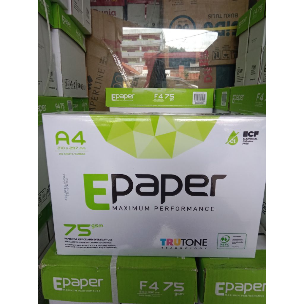 kertas HVS  E paper 75 gram/rim