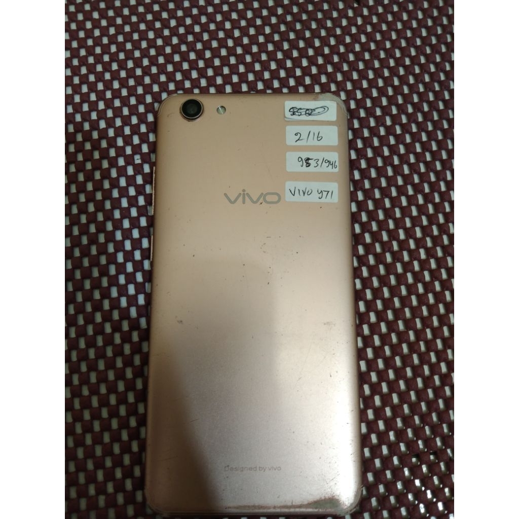 vivo y71 ram 2/16 batangan, hp siap pakai,normal