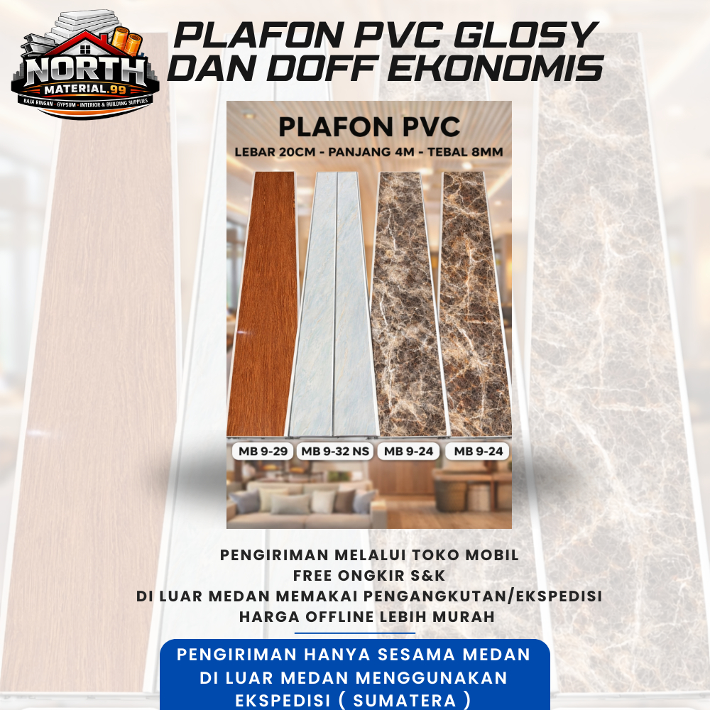 PLAFON PVC 8MM MOTIF | PLAFON PVC DOFF GLOSY
