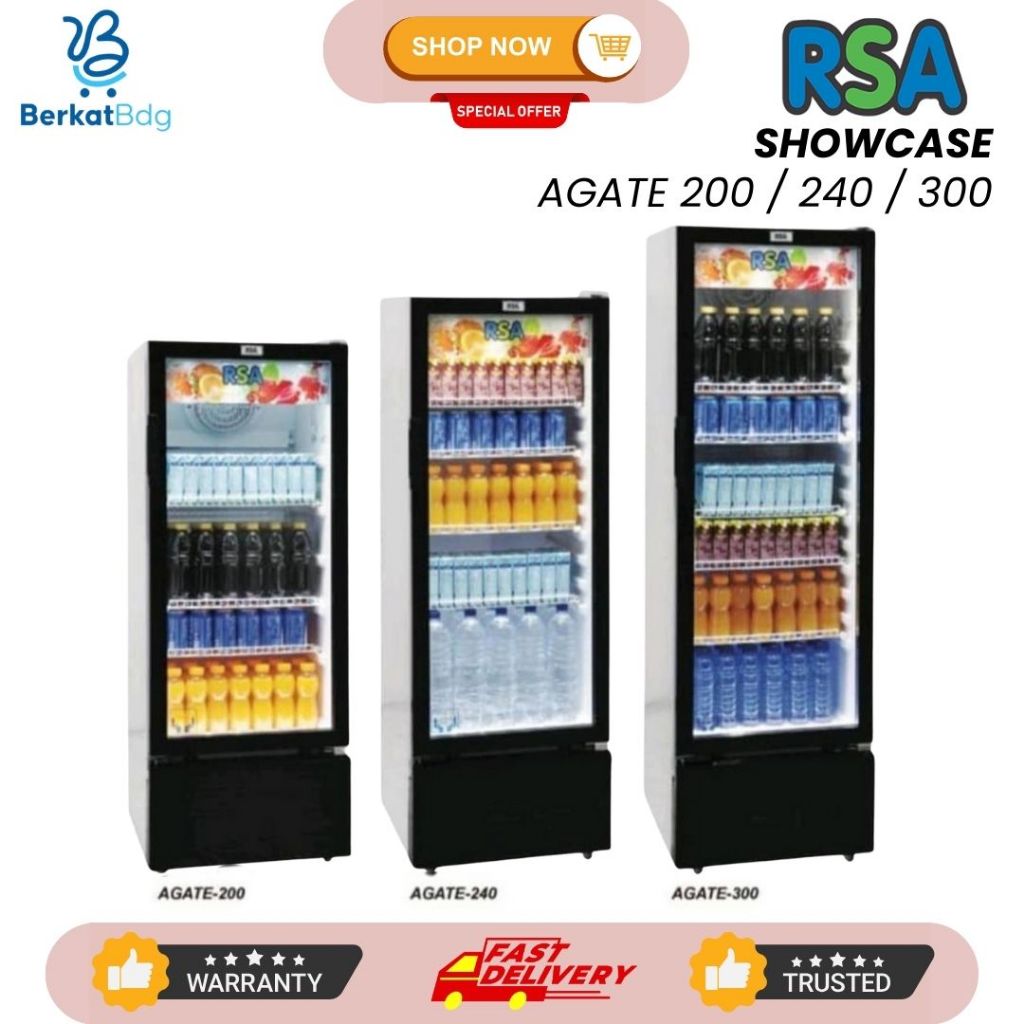 SHOWCASE RSA AGATE 200 / 240 / 300 AGATE300 RSA AGATE-240 SHOWCASE COOLER