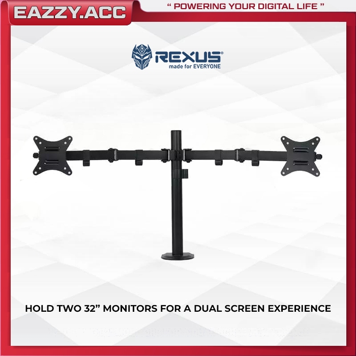 Bracket Monitor Dual Arm Stand Rexus DBM-02 Dual Monitor