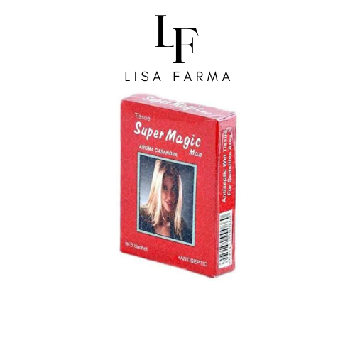 Tisu Super Magic Merah - 6 Sachet