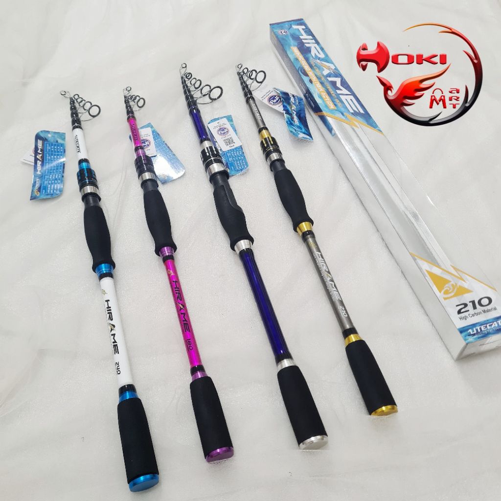 Joran telescopic utecate hirame 180 210 240 270 / joran spinning antena teleskopik