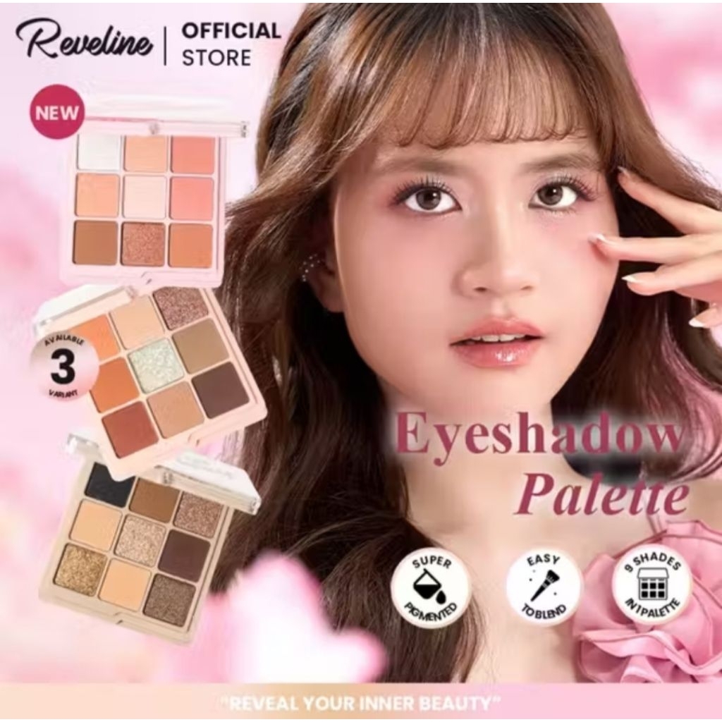 New REVELINE Eyeshadow Palette | Make Up Pallete Eyeshadow reveline pink blossom eyeshadow reveline 