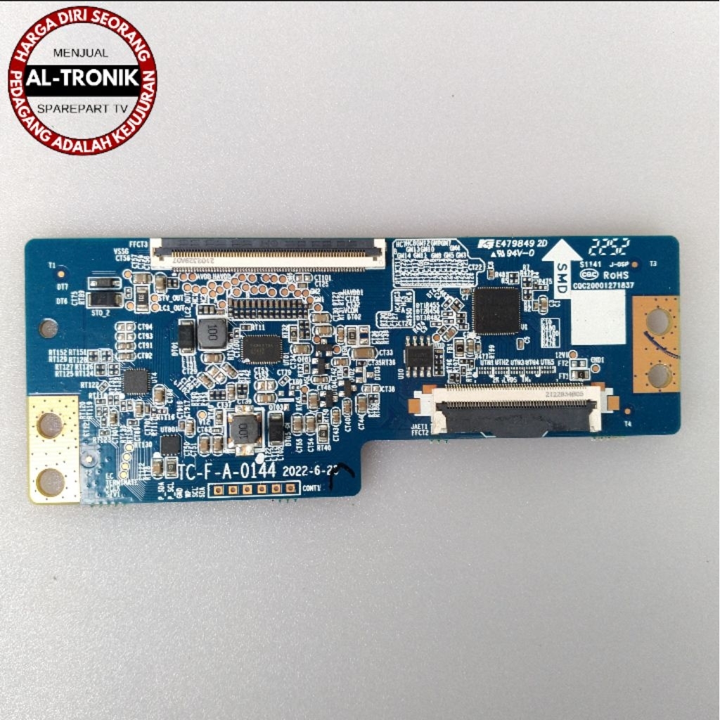 TICON BOARD TV LED CHIQ 43 INCH MODEL L43G7P TIKON TCON BOARD CHIQ L43G37