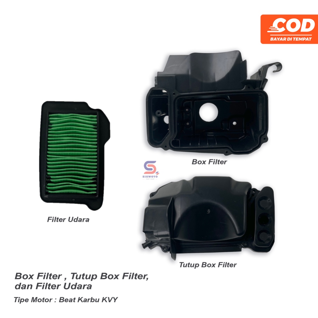 Box Filter Udara Beat Scoopy Karbu Tutup Box Filter Udara dan filter udara Beat & Scoopy Type karbur