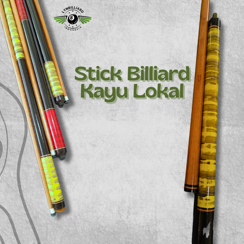 STICK BILLIARD UNTUK BOLA KECIL TANGGUNG BESAR ADA